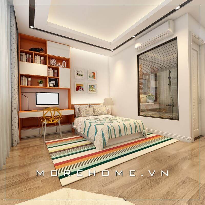 Thiết kế phòng ngủ có nhà vệ sinh